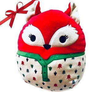 8" Squishmallows Lexi the Fox – Holiday Edition (Pre-Owned, Great Condition)